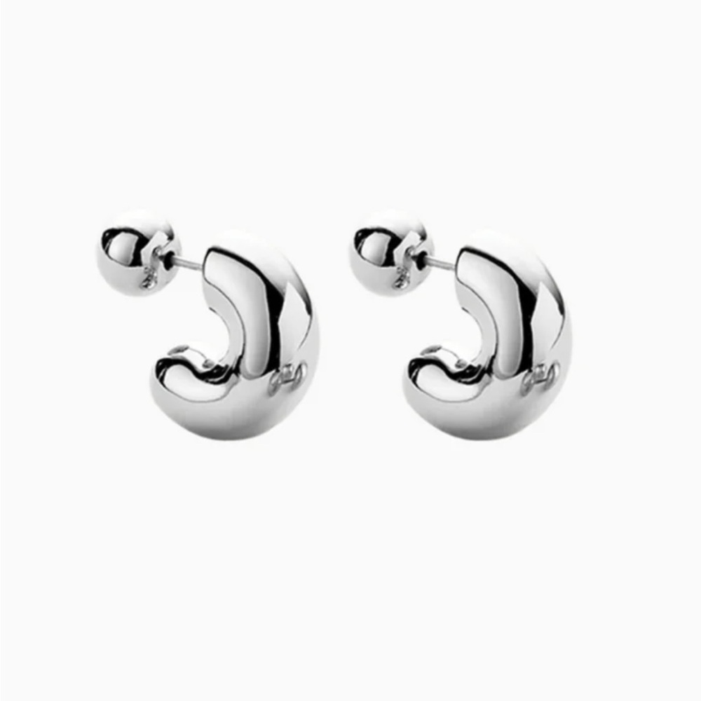 Jenny Bird Small Tome Silver Hoops